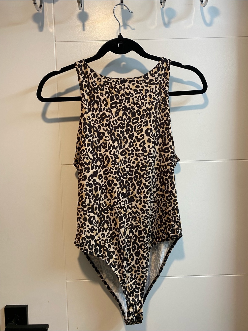Leopard Print One-Piece Bodysuit